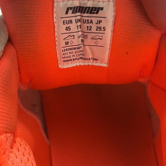 Balenciaga men Shoes - White and Orange
